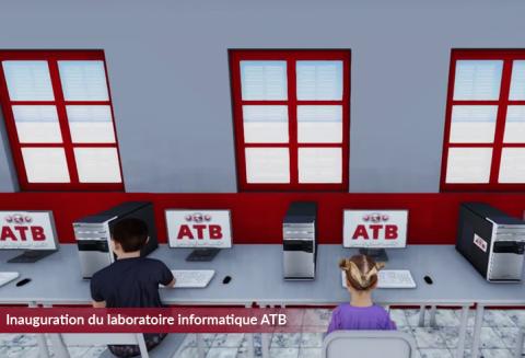 Inauguration du laboratoire informatique ATB au lycée Bargou